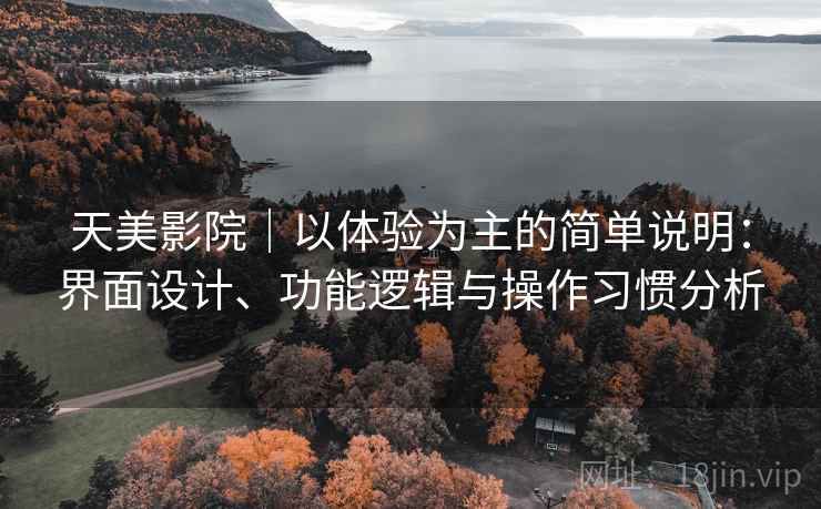 天美影院|以体验为主的简单说明:界面设计、功能逻辑与操作习惯分析