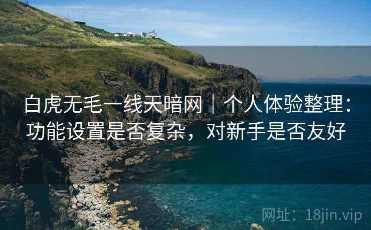 白虎无毛一线天暗网｜个人体验整理：功能设置是否复杂，对新手是否友好