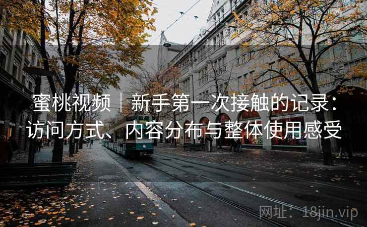 蜜桃视频｜新手第一次接触的记录：访问方式、内容分布与整体使用感受