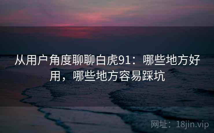 从用户角度聊聊白虎91：哪些地方好用，哪些地方容易踩坑