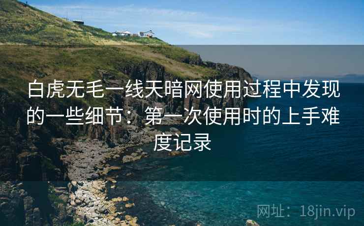 白虎无毛一线天暗网使用过程中发现的一些细节:第一次使用时的上手难度记录